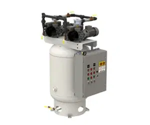 Duplex Vertical Space Saver Lubricated Rotary Vane NFPA Compliant Medical Vacuum Systems — form 3120